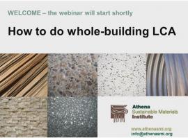 How to Do Whole Building LCA建筑整体的生命周期评估