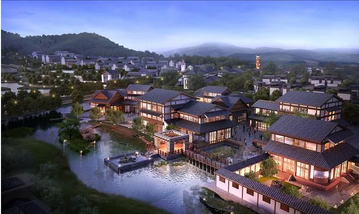 南京汤山温泉康养小镇效果图
